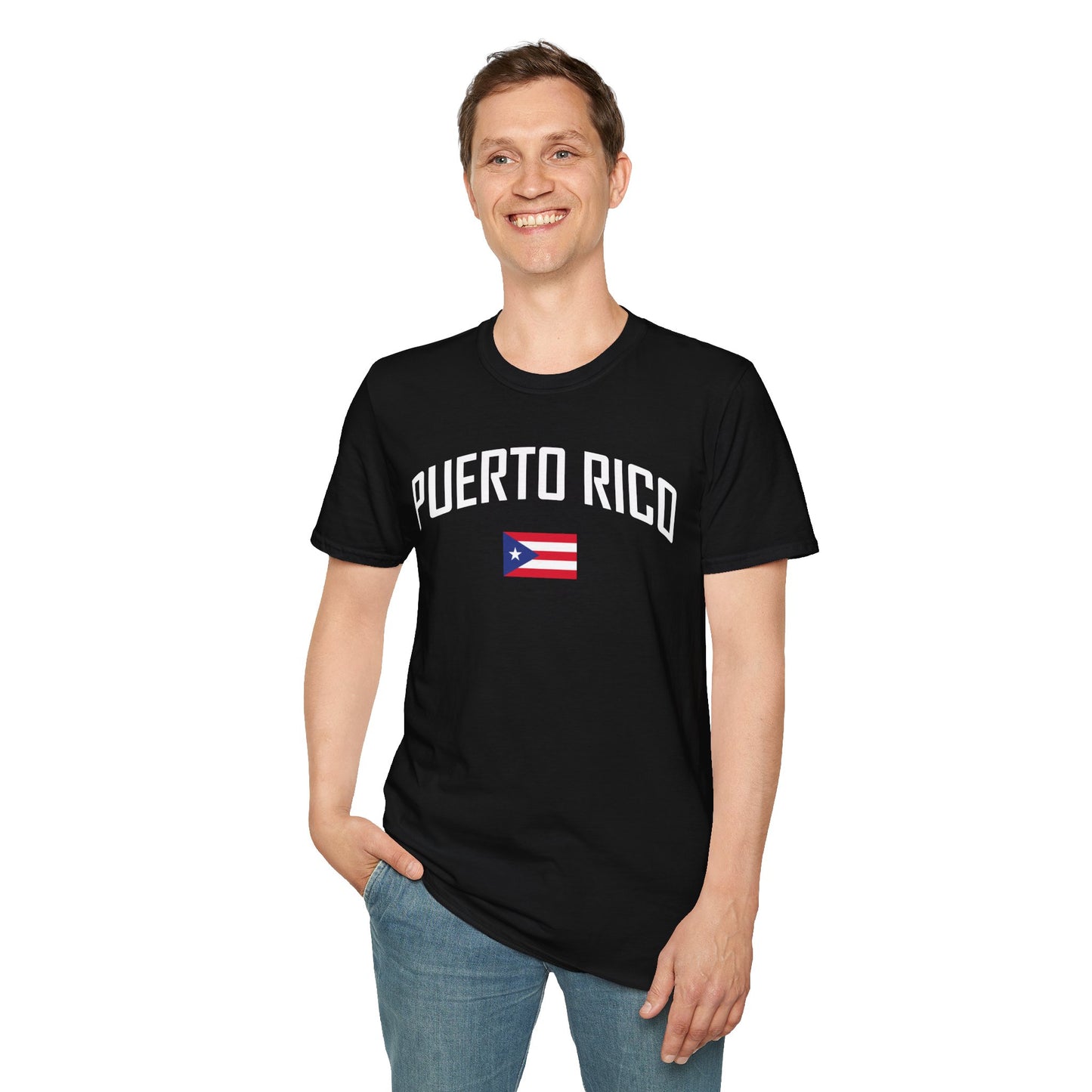 Puerto Rico Flag Retro Text T-Shirt