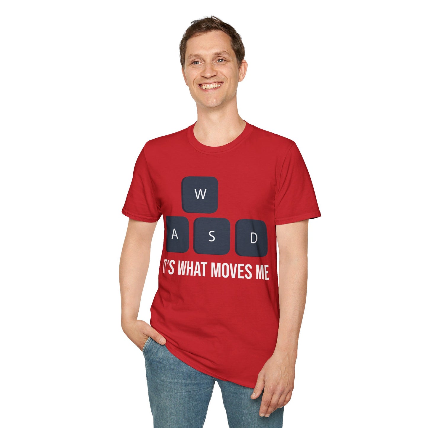 WASD It's What Moves Me Funny Computer Video Games Gamer PC Gaming T-Shirt