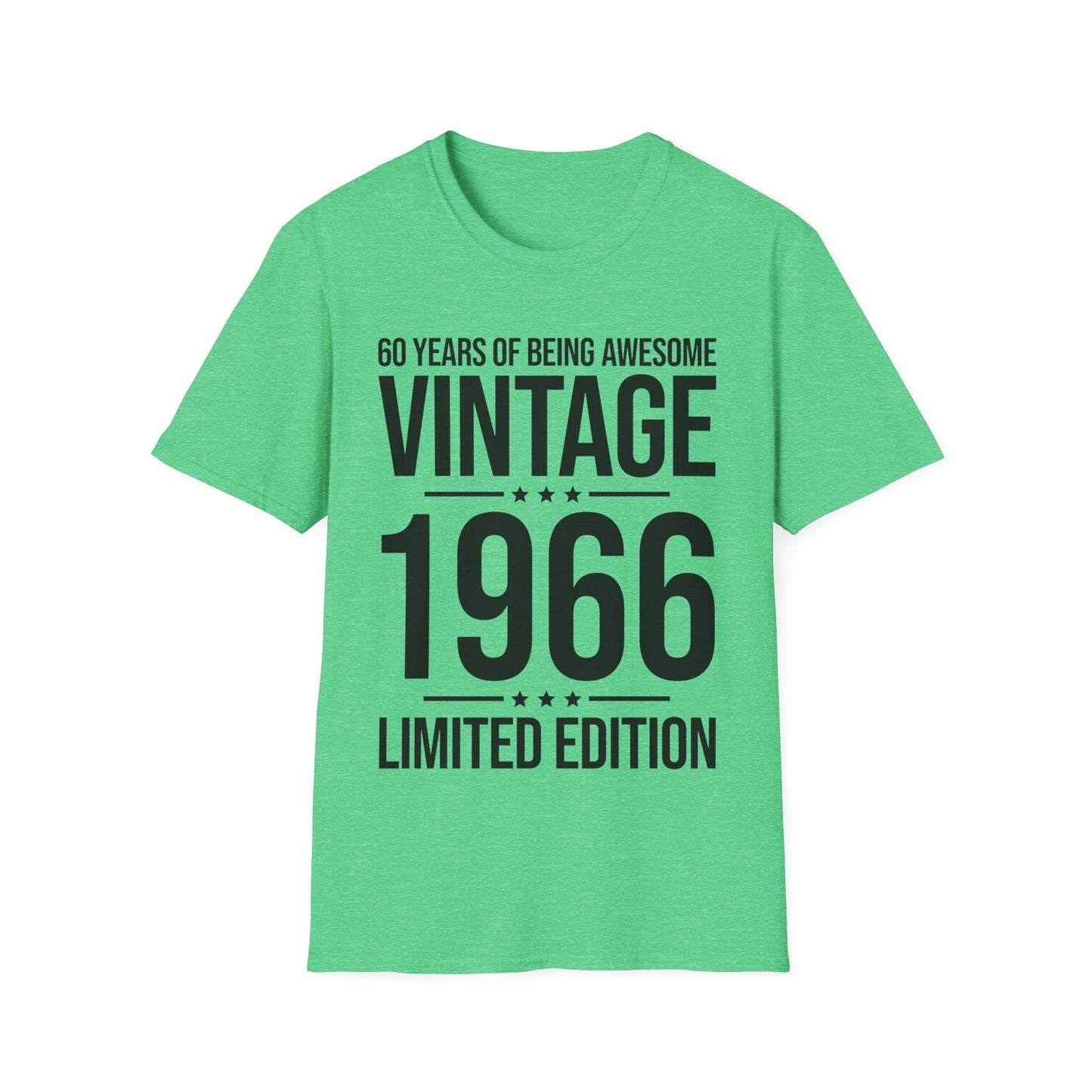 60 Year Old Gifts Vintage 1966 60 Years Awesome 60th Birthday T-Shirt