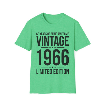 60 Year Old Gifts Vintage 1966 60 Years Awesome 60th Birthday T-Shirt