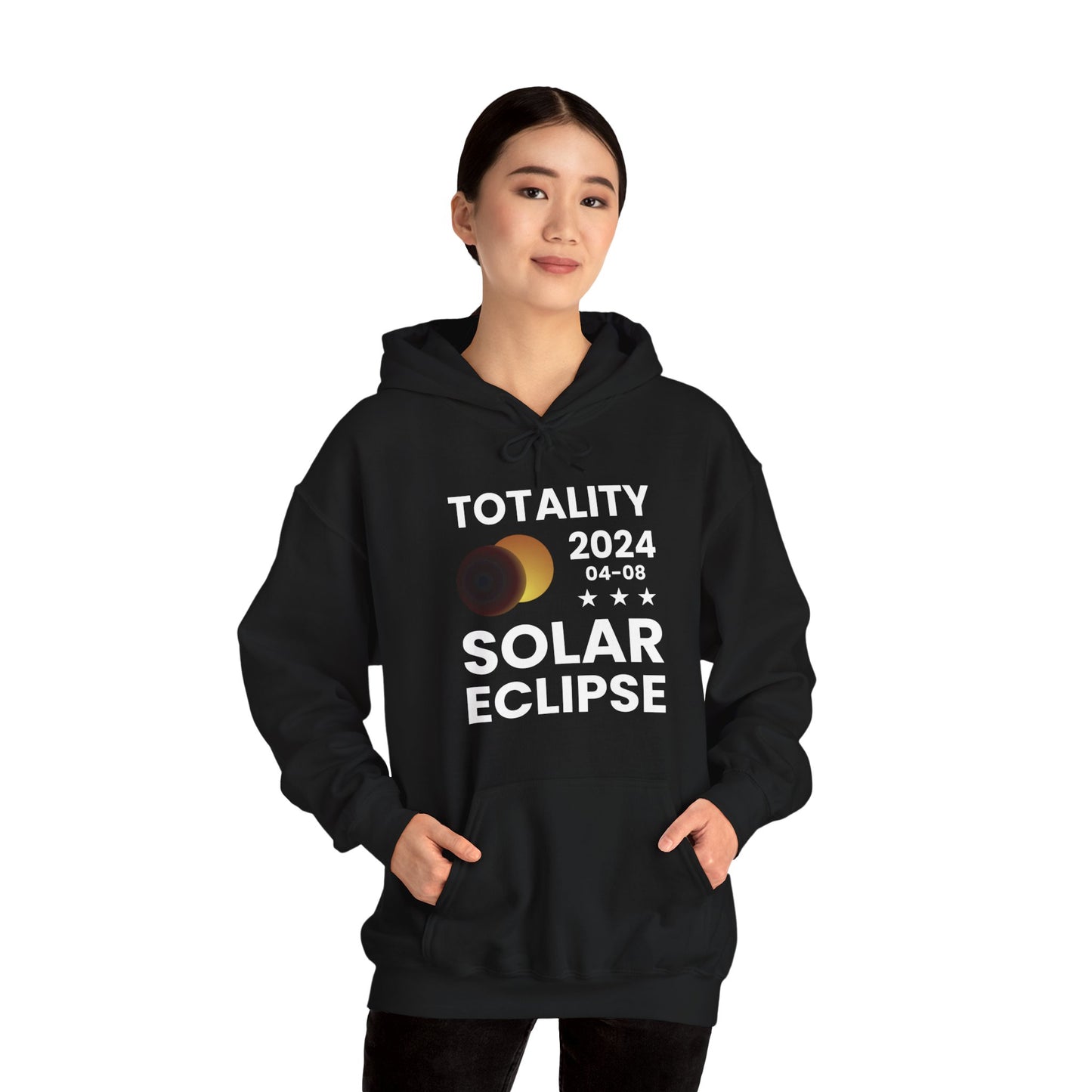 Totality Solar Eclipse 2024 America Retro Total Eclipse Hoodie For Men Women Hoodie