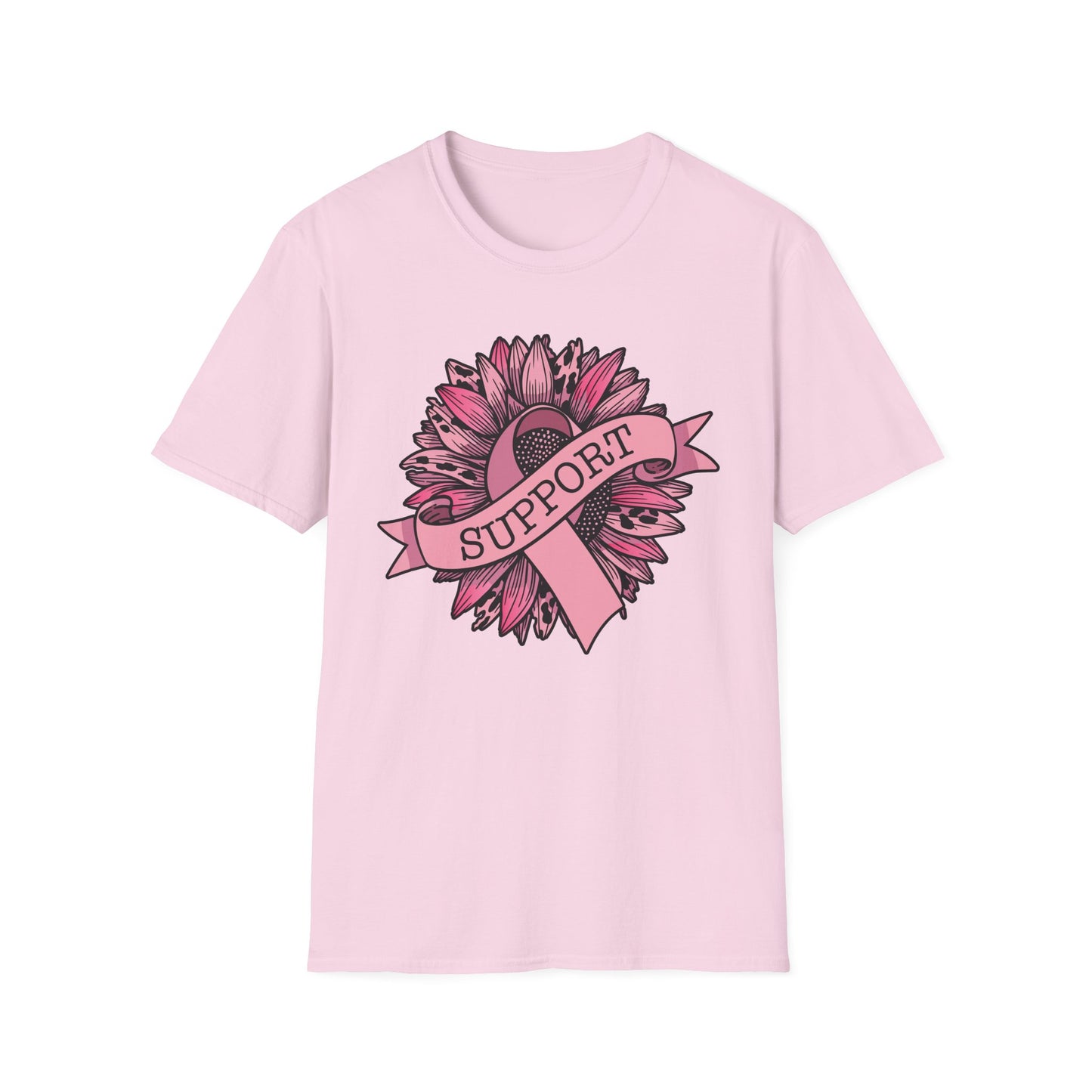 Sunflower Pink Breast Cancer Awareness Women Warrior T-Shirt For Men Women