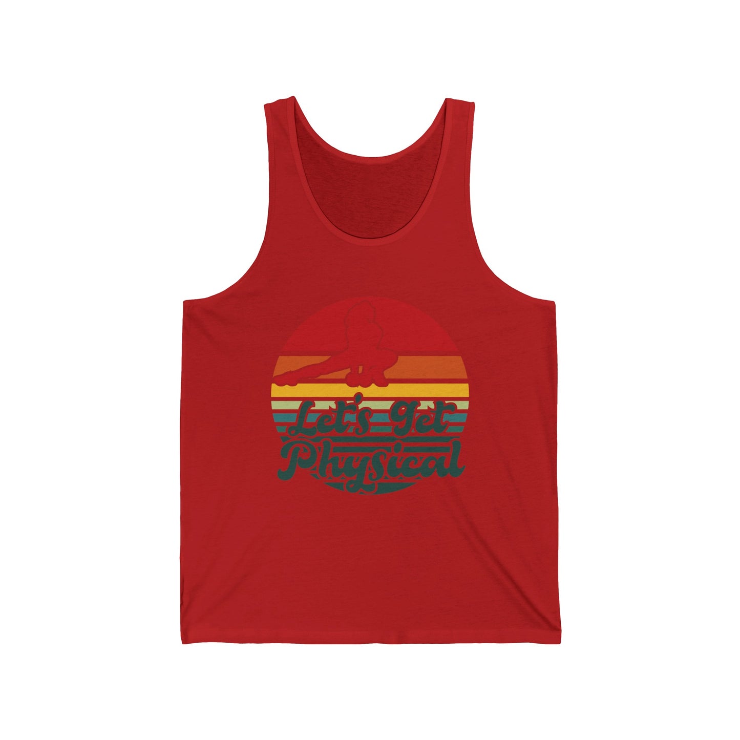 Lets Get Physical Workout Gym Tee Rad 80'S Retro Tank Tops For Men Women