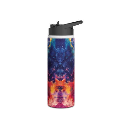 Galaxy Vibrant Pattern Stainless Steel Water Bottle with Twist-on Lid and Double-Wall Vacuum Insulation