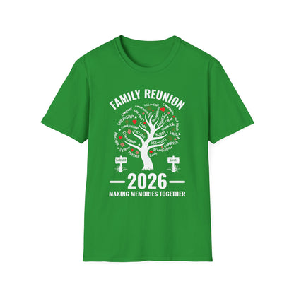 Making Memories Family Matching Group Family Reunion 2026 T-Shirt For Men Women