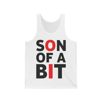 Son Of A Bit Computer Science Binary Code IT Tech Programmer Tank Top