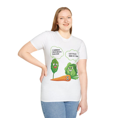 Lettuce Leaf Vegetable Funny Joke Vegetarian Vegant T-Shirt For Men Women