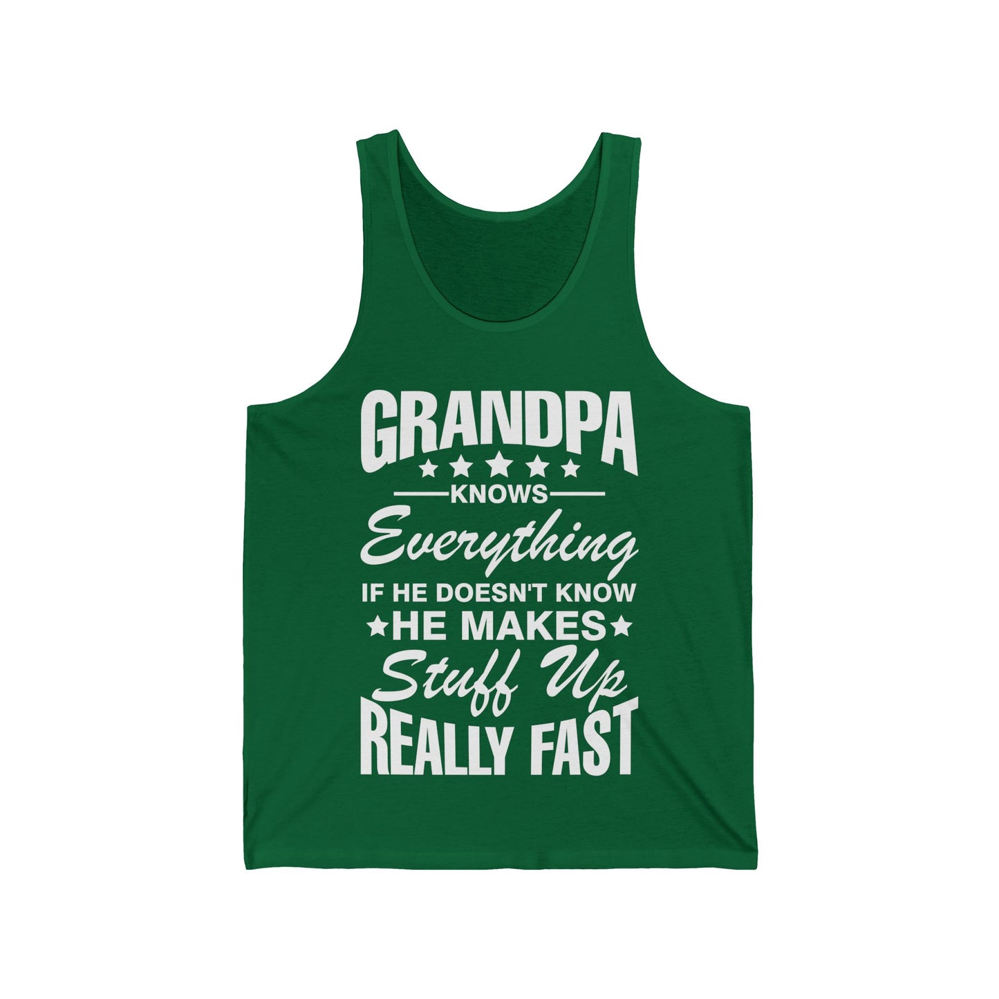 Grandpa Knows Everything Funny Gift For Father's Day Grandfather Tank Top