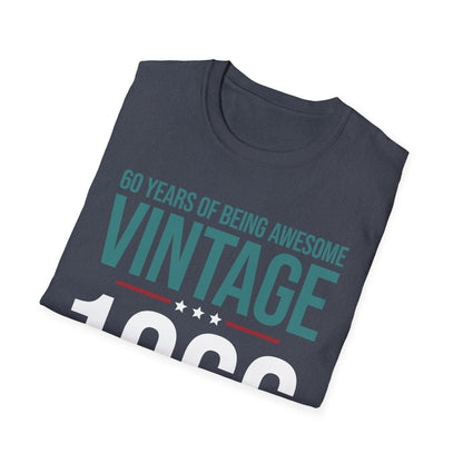 60 Year Old Gifts Vintage 1966 60 Years Awesome 60th Birthday T-Shirt
