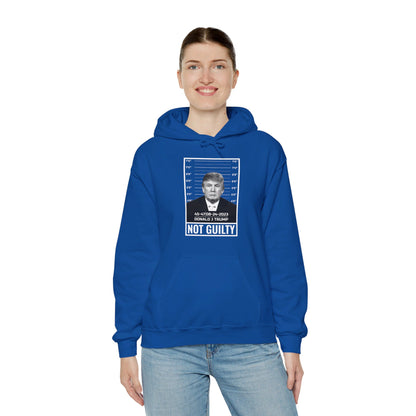 Donald Trump Police Mugshot Not Guilty President Legend 45 47 Hoodie For Men Women Hoodie