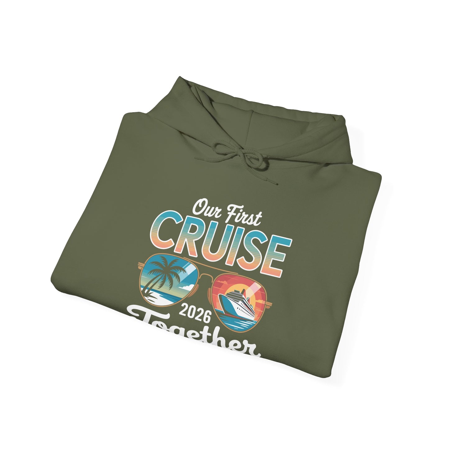 Our First Cruise 2026 Together Cute Matching Couples Cruise Hoodie For Men Women