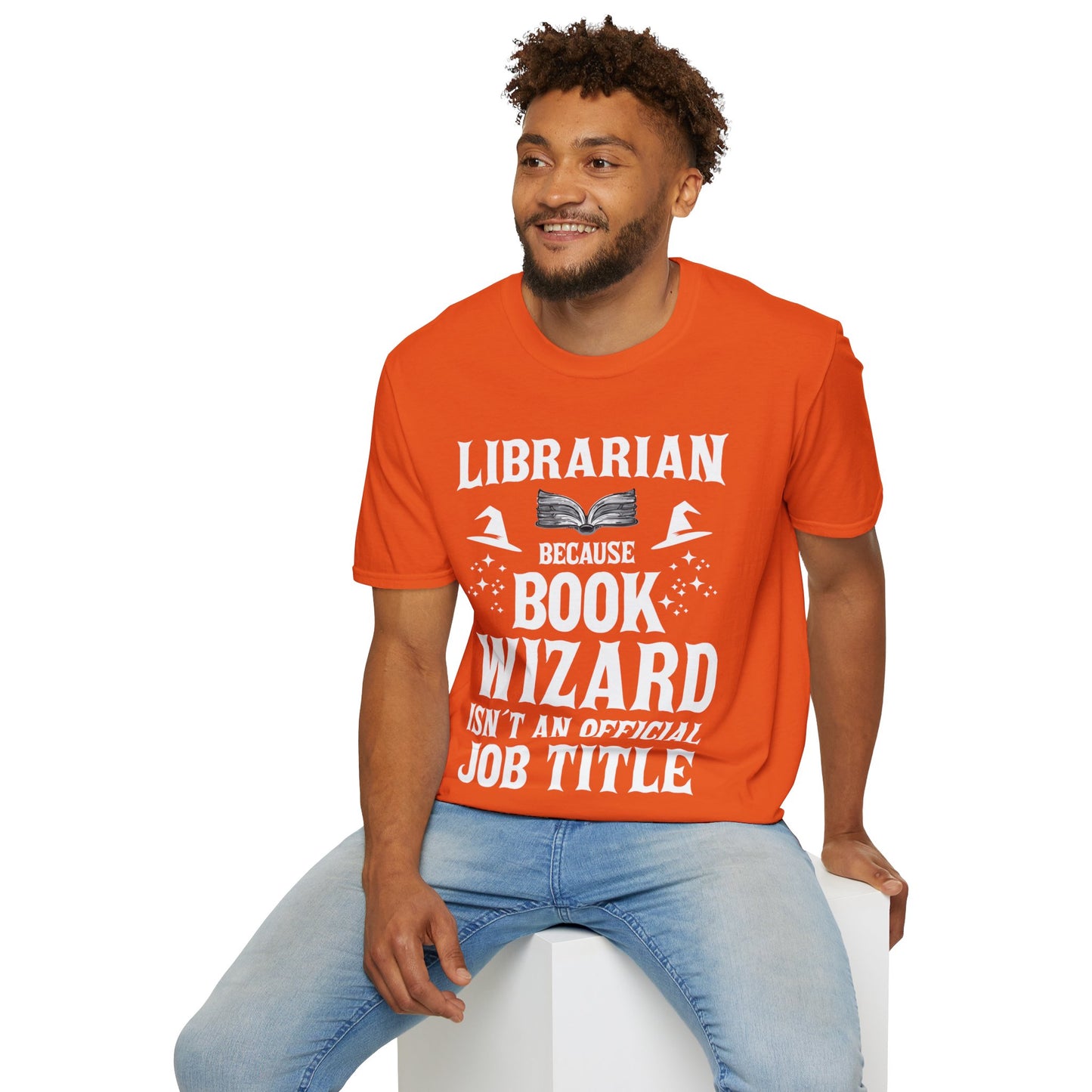 Cool Librarian Book Wizard Art For Men Women Read Library Book Lovers T-Shirt