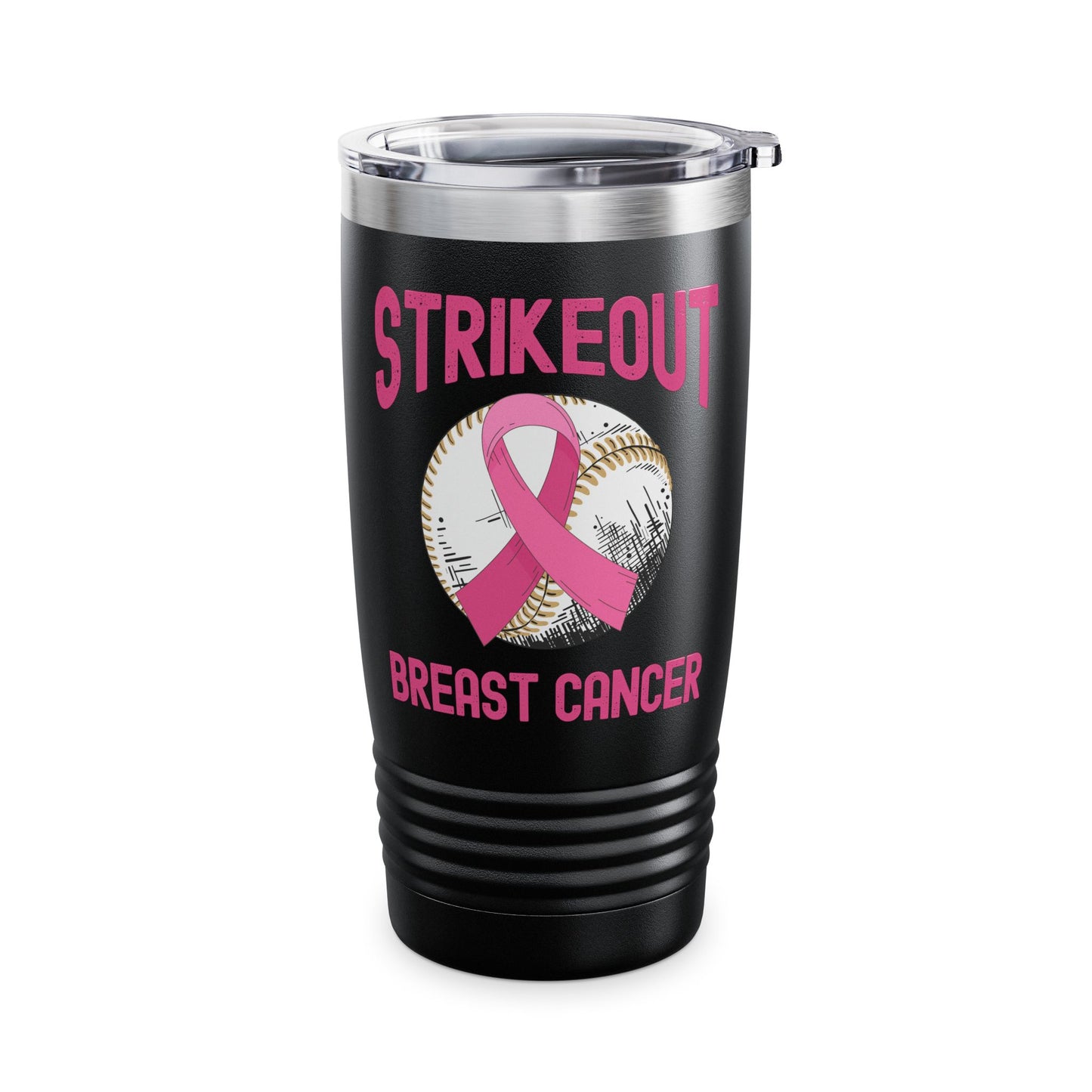 Strike Out Breast Cancer Baseball Fight Awareness Tumbler Men Women