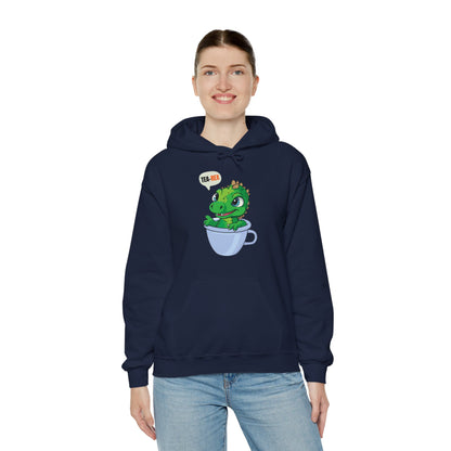 Tea-Rex In A Cup Cute T-Rex Dinosaur Kawaii Coffee Tea Funny Dino Pun Hoodie For Men Women Hoodie