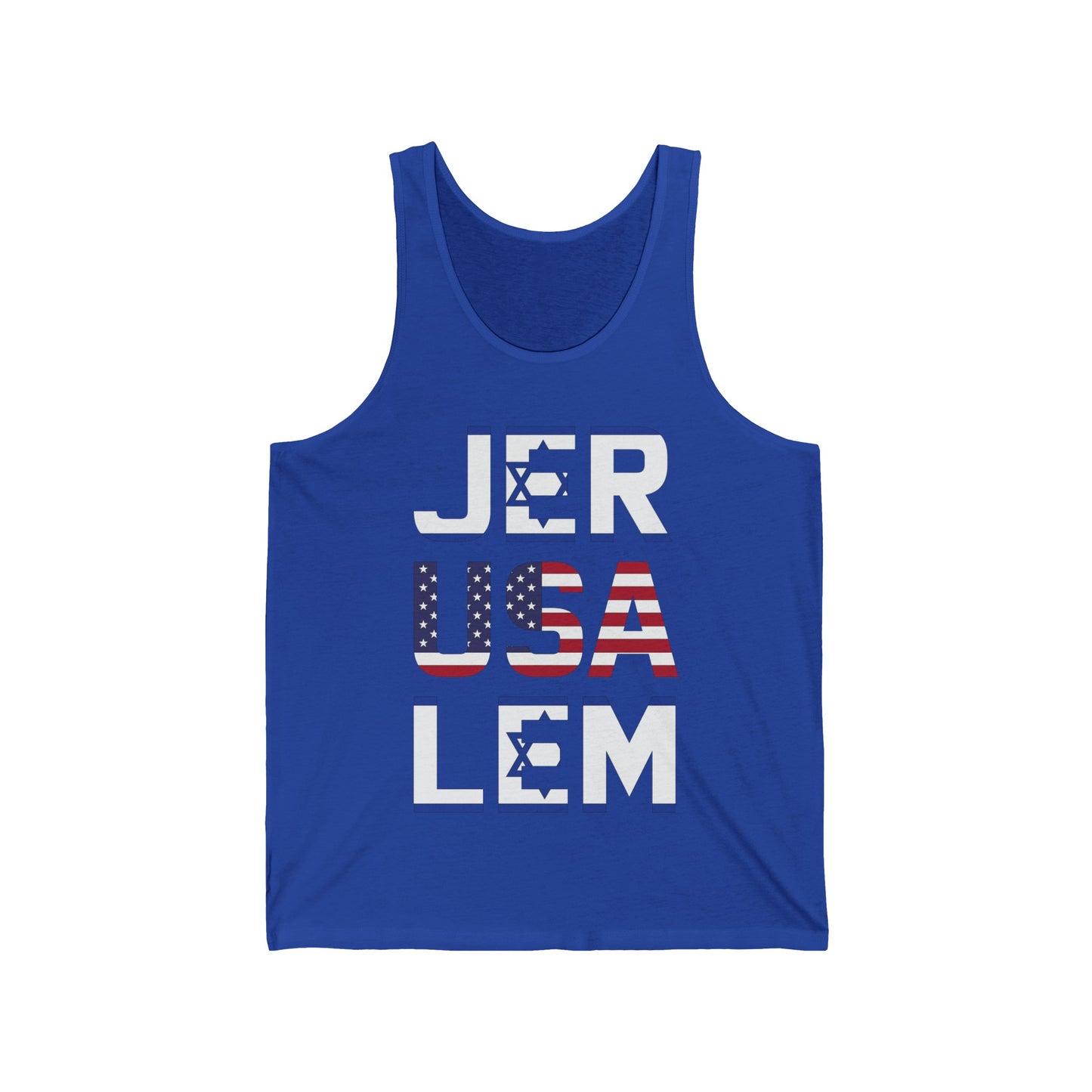 Jerusalem City Usa Israel Flag Jewish Support Jerusalem Tank Top For Men Women Tank Top