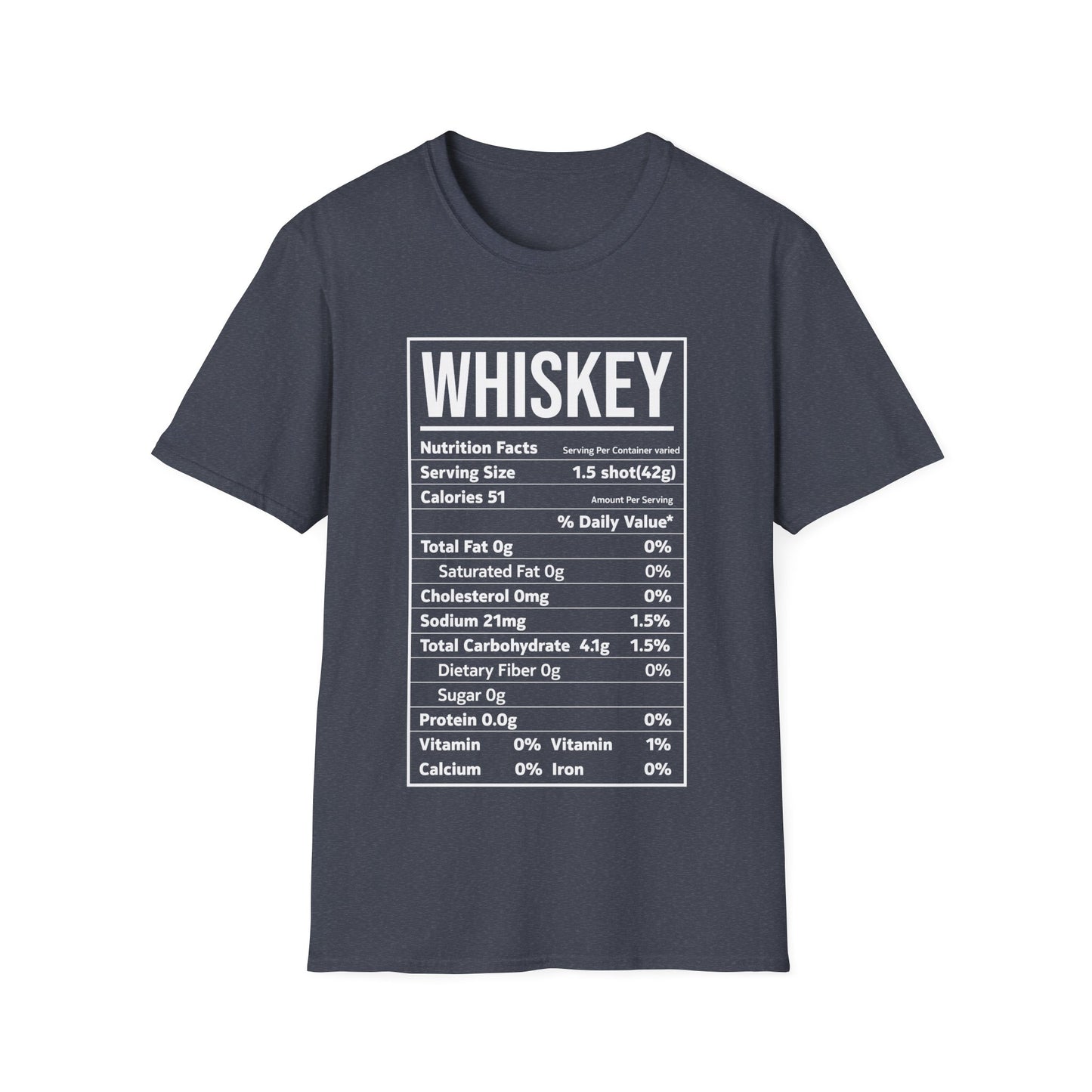 Whiskey Nutrition Facts Funny Family Matching Thanksgiving Christmas Drinking T-Shirt For Men Women