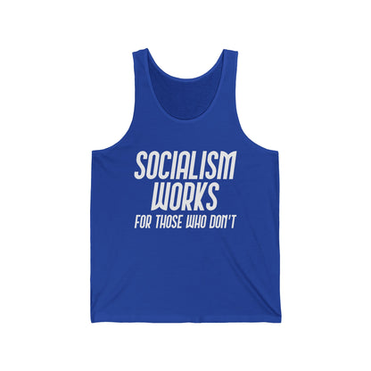 Anti Communism Entrepreneur Capitalist Gift Anti-Socialism Workaholic Tank Tops