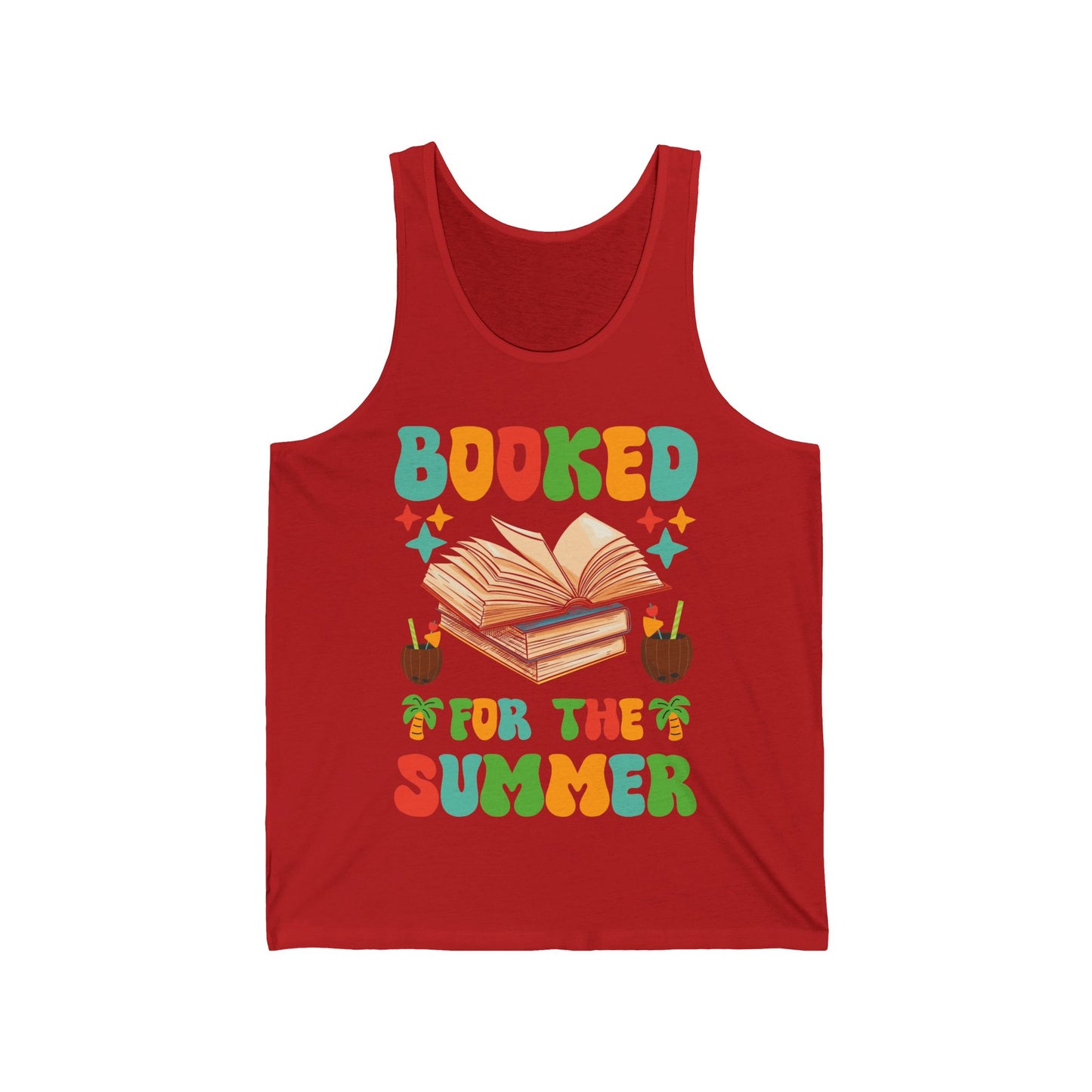 Funny Booked for the Summer Bookish Book Lover Tank Top For Men Women Kids Tank Top