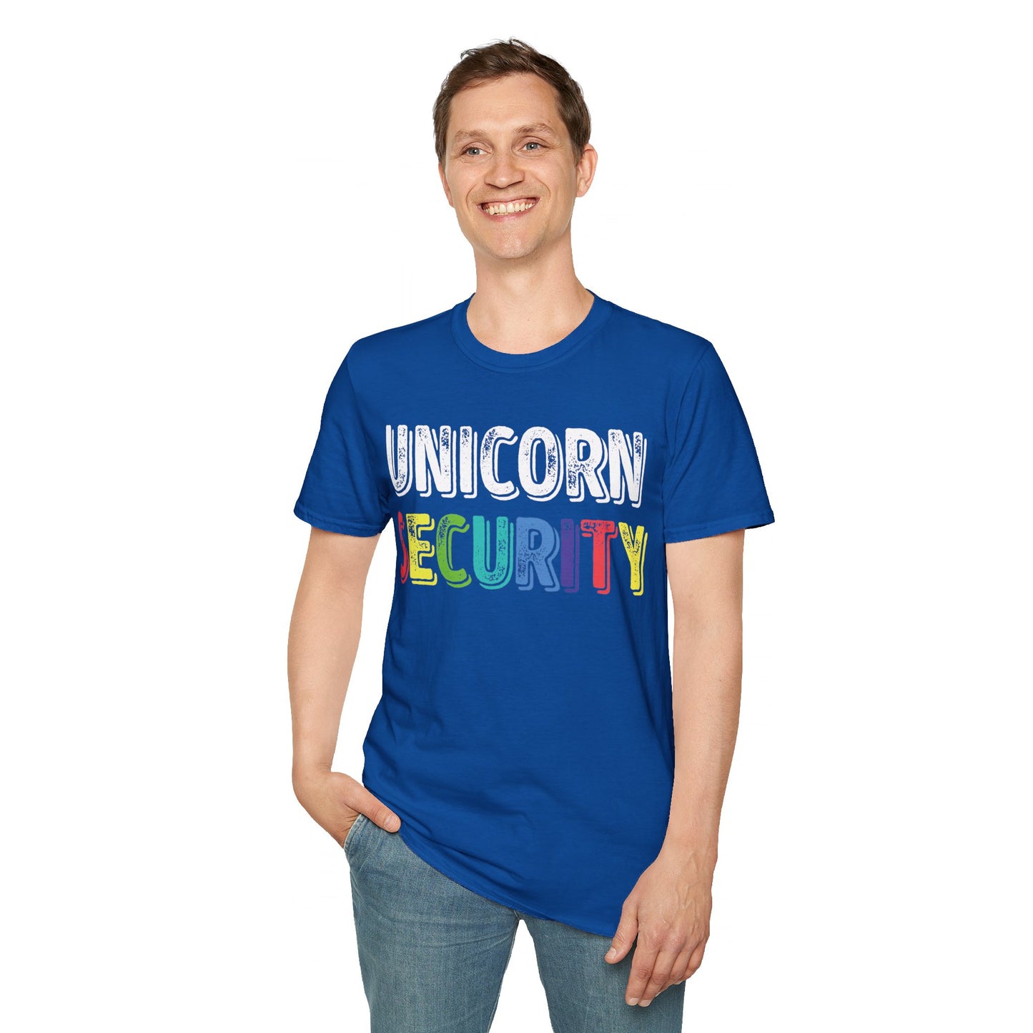Funny Unicorn Security Costume Police T-Shirt Men Women Kids