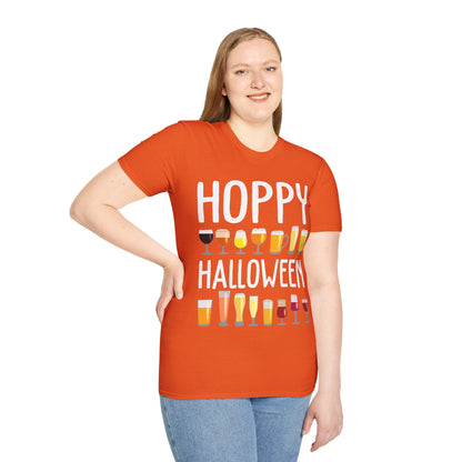 Funny Hoppy Halloween Halloween Beer Drinking Party T-Shirt Men Women