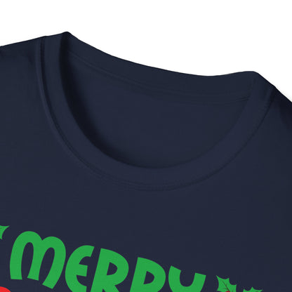 Funny Bass Fishing Merry Fishmas And Happy New Year Christmas Xmas T-Shirt