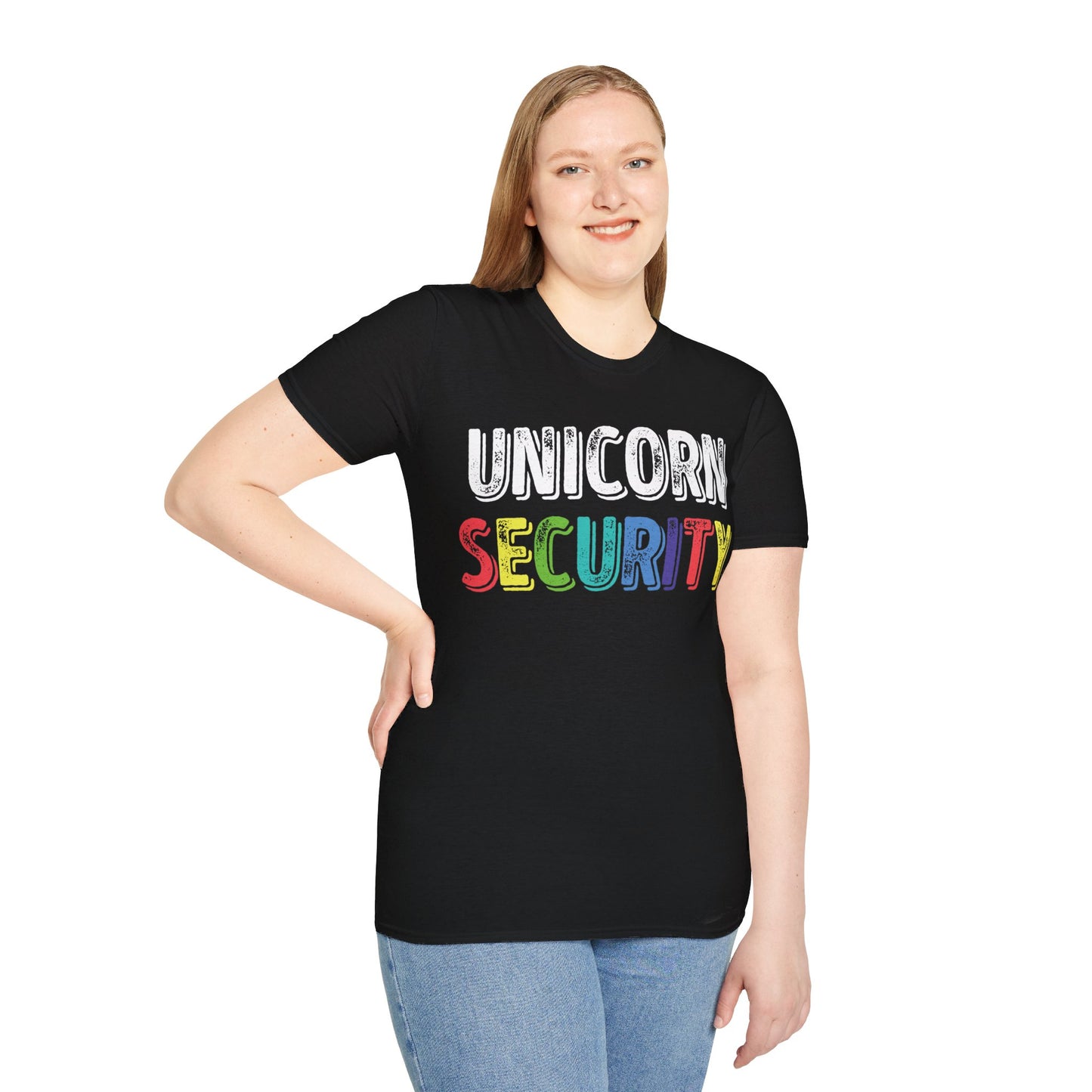 Funny Unicorn Security Costume Police T-Shirt Men Women Kids