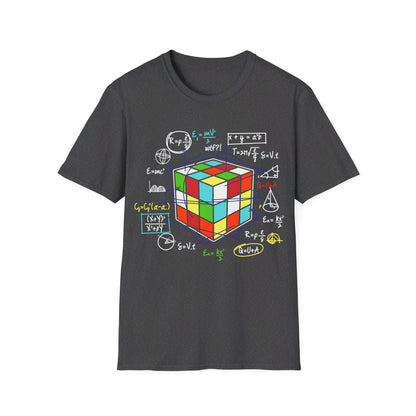 Melting Cube Speed Cubing Math Vintage Puzzle Youth Gifts T-Shirt