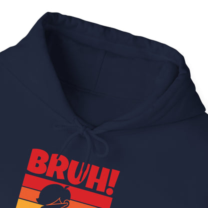 Funny Bruh We Back Teachers Kids Funny Back To School Hoodie