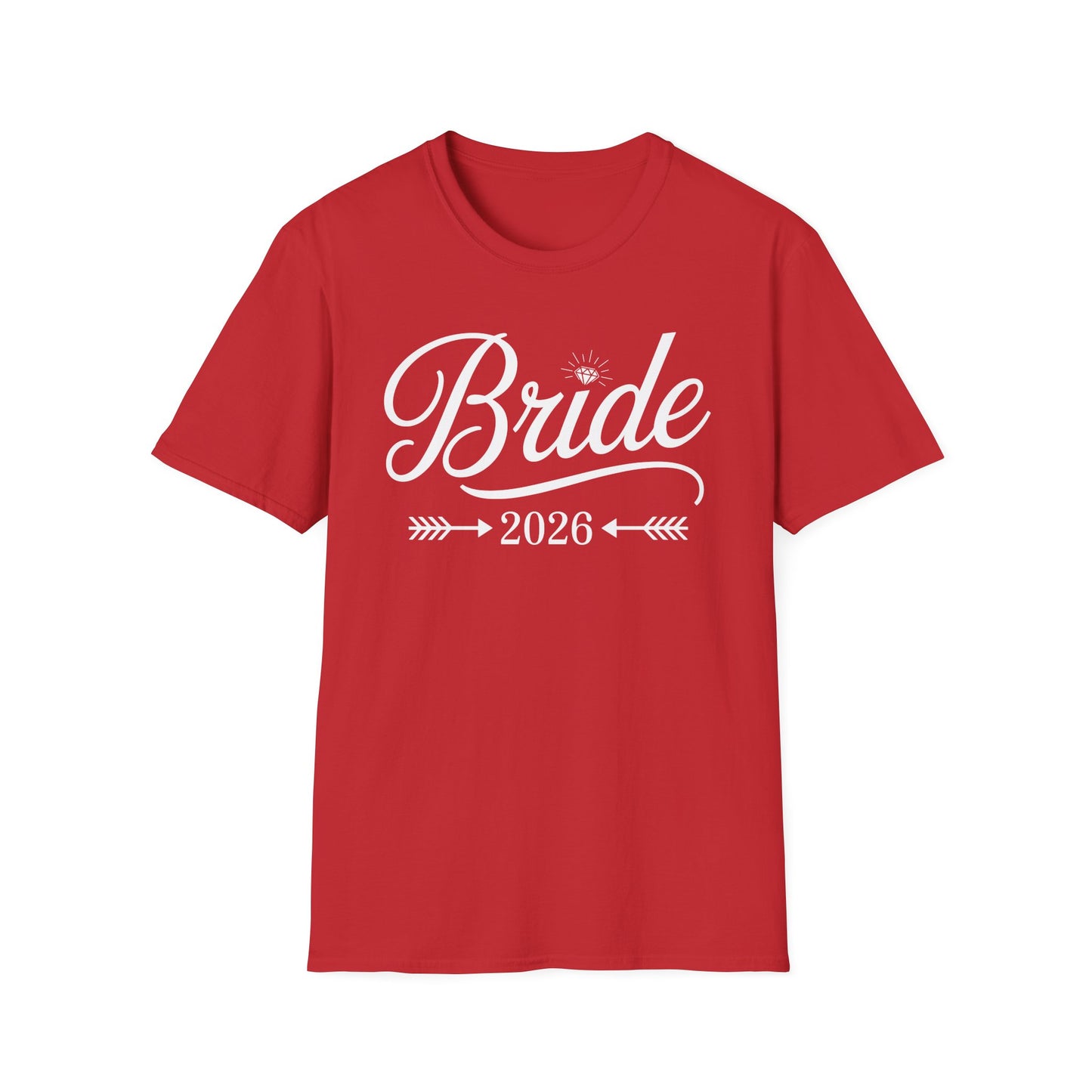Bride Est 2026 Married Wedding Bridal Party Bachelorette T-Shirt For Women