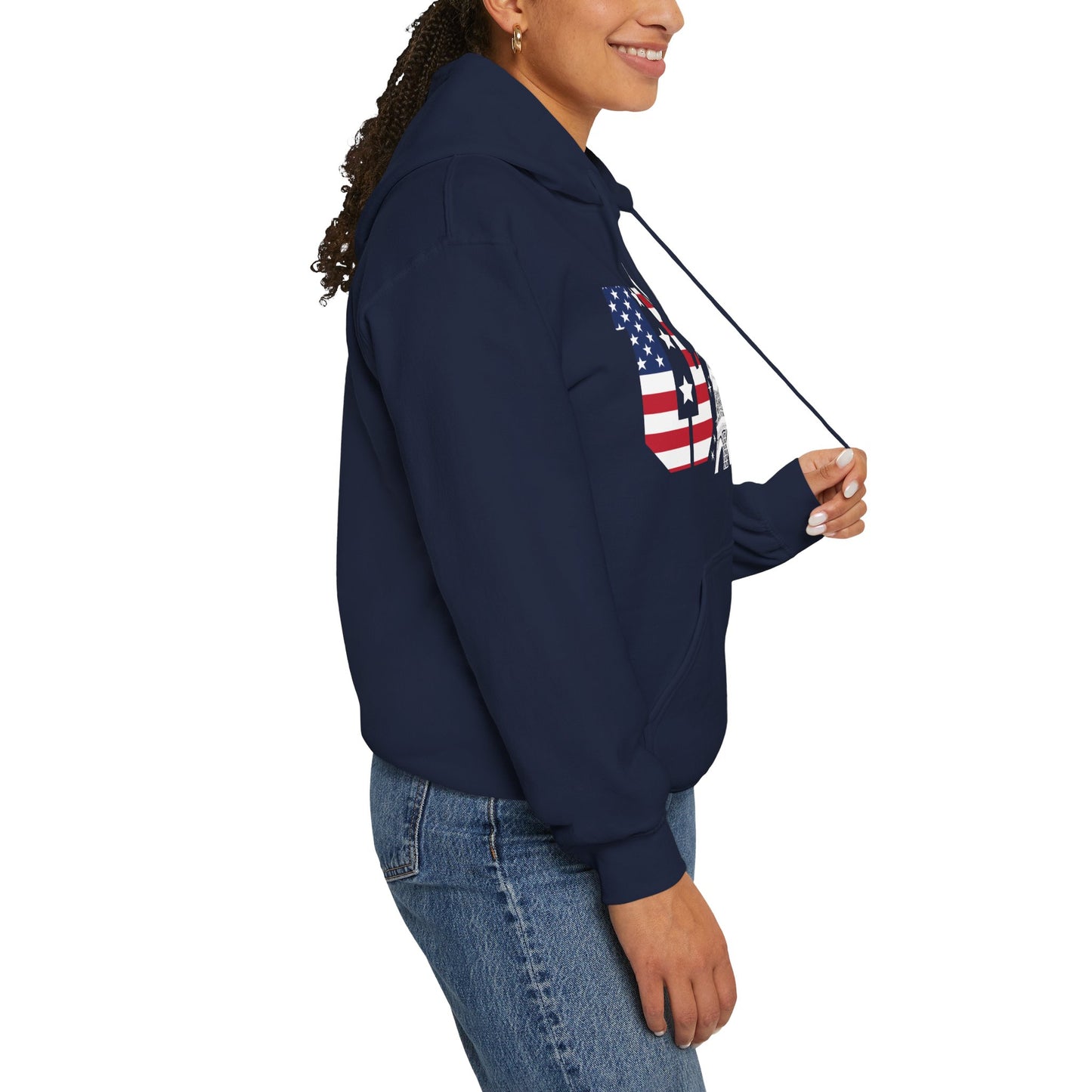 USA Eiffel Tower 2024 Summer Sports Patriotic Supporter Hoodie For Men Women Hoodie