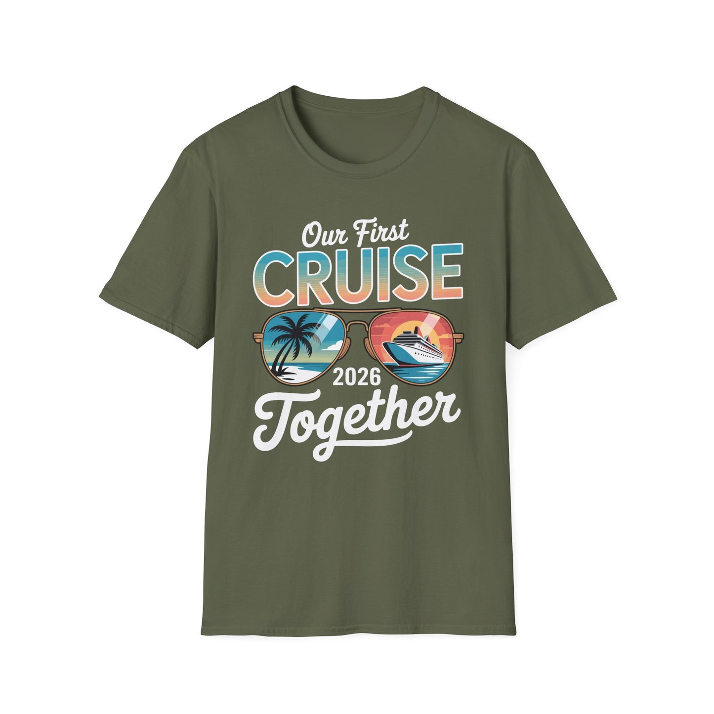 Our First Cruise 2026 Together Cute Matching Couples Cruise T-Shirt For Men Women