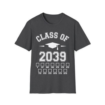 Funny Class of 2039 Checklist Grow with Me Kindergarten First Day Graduation