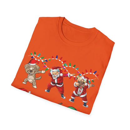 Christmas Dabbing Santa Elf Unicorn and Friends Boys Kids Dab Xmas T-Shirt Men Women