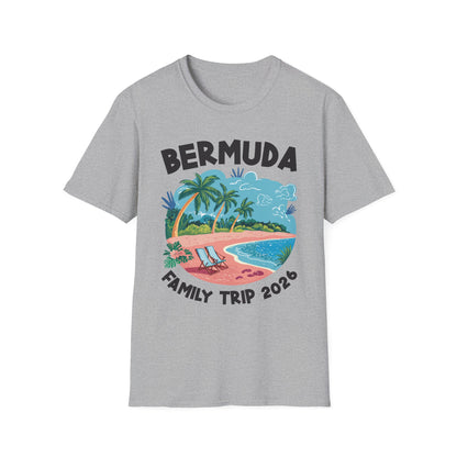 Family Cruise Bermuda 2026 Summer Trip Matching Vacation 2026 T-Shirt For Men Women