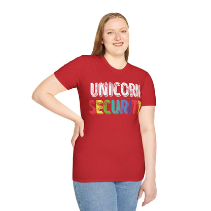 Funny Unicorn Security Costume Police T-Shirt Men Women Kids