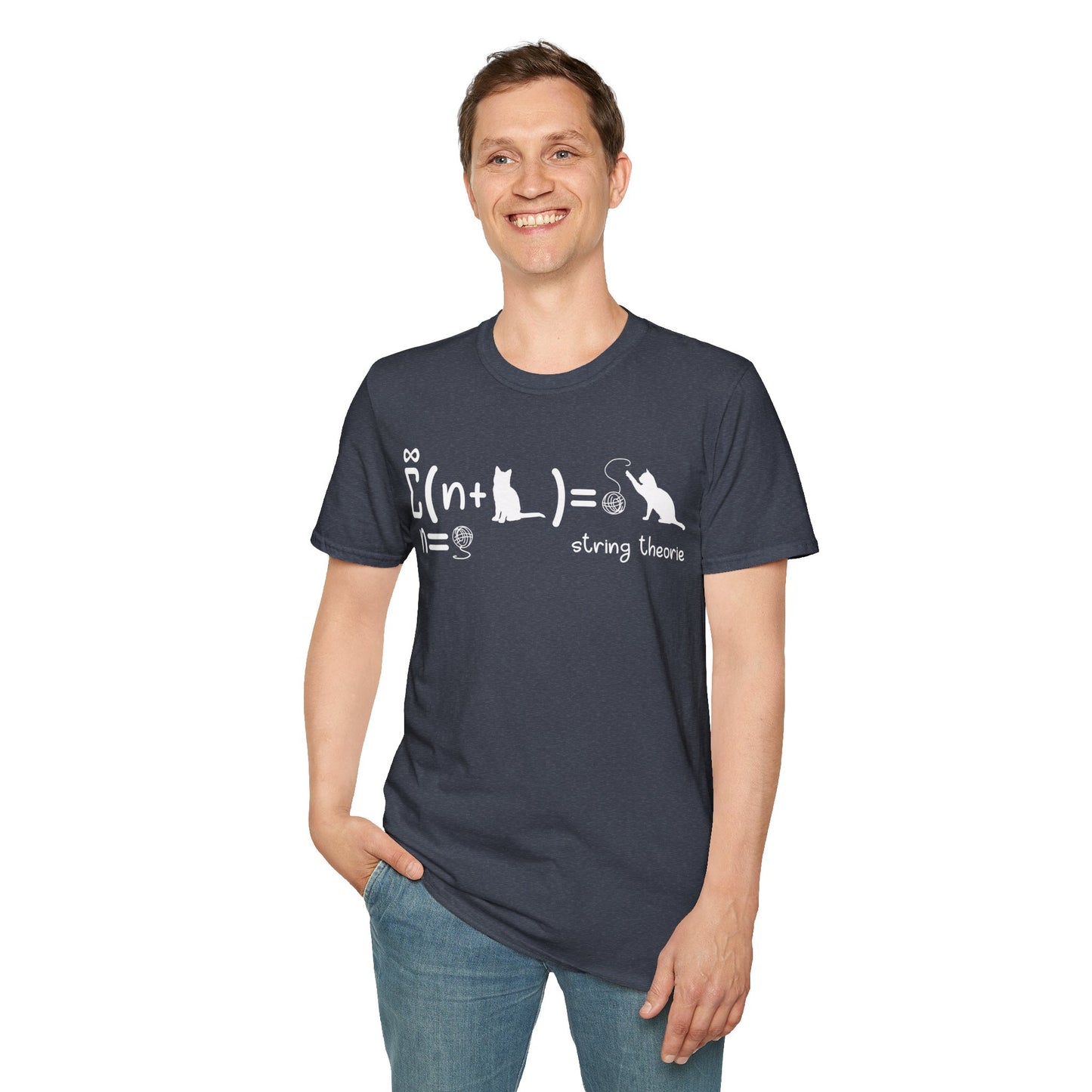 Funny String Theory Science Nerd Physics Schrodinger's Cat T-Shirt For Men Women T-Shirt