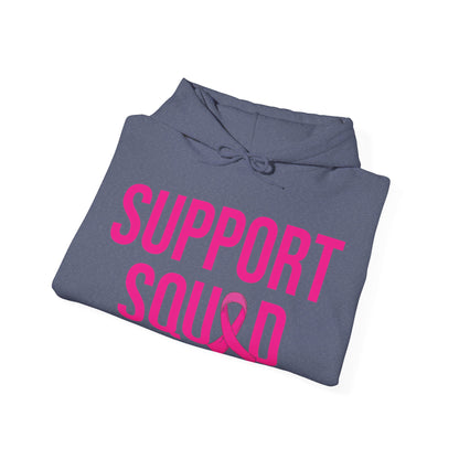 Support Squad Breast Cancer Warrior Awareness October Pink Hoodie