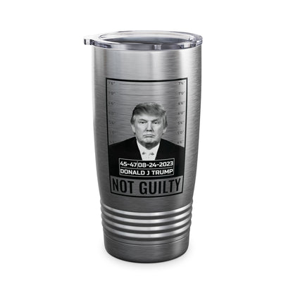 Donald Trump Police Mugshot Not Guilty President Legend 45 47 Tumbler For Men Women