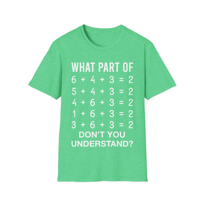 Funny What Part of Baseball Dont You Understand School Team T-Shirt for Men Women Kids