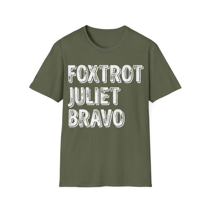 Retro Vintage Foxtrot Juliet Bravo T-Shirt For Men Women
