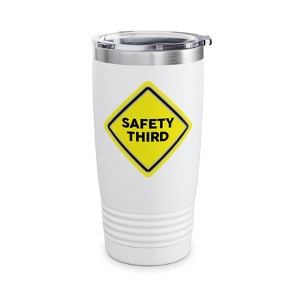 Funny Safety 3rd Third Distress Fun Tumbler For Men Women Travelers