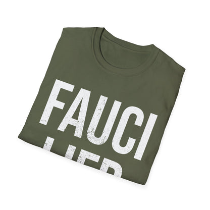 Fauci Lied People Died Fire Vintage T-Shirt for Men Women