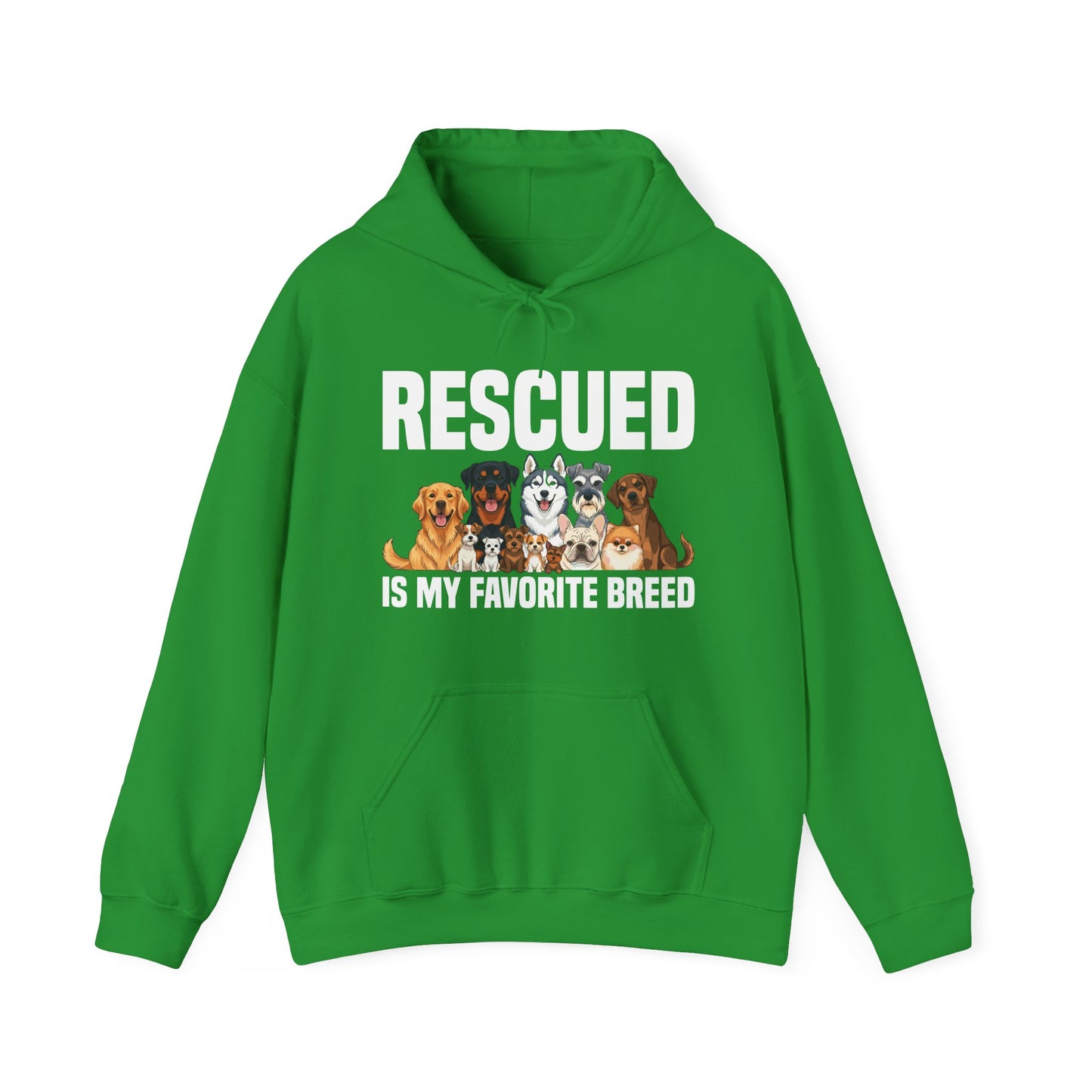 Rescued is My Favorite Breed Animal Rescue Hoodie
