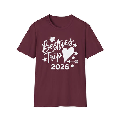 Funny Besties trip or Weekend 2026 For Girls and Women Vacation T-Shirt
