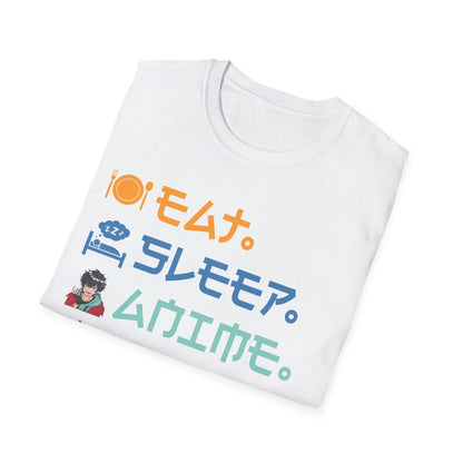 Eat Sleep Anime Repeat Funny Anime Lovers T-Shirt For Men Women T-Shirt