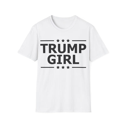 Cute Trump Girl Republican US Flag 2024 Vintage Vote T-Shirt