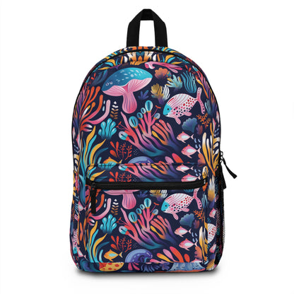 Underwater World Pattern Backpacks For Men Women Kids School Travel, Capacity School Backpacks