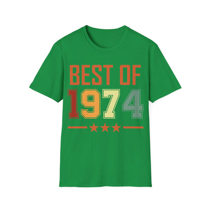 Funny Vintage Best of 1974 50 Year Old Gift 50th Birthday T-Shirt For Men Women T-Shirt