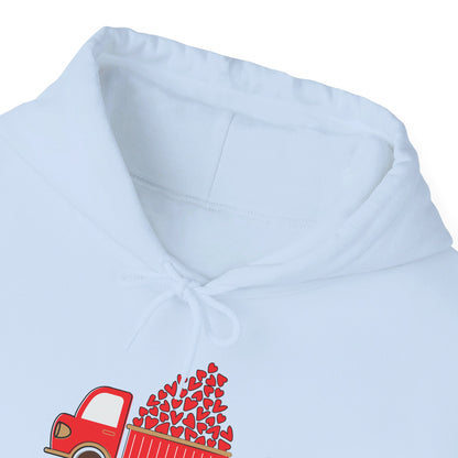 Funny Loads of Love Tractor Cute Valentines Day Truck Hoodie