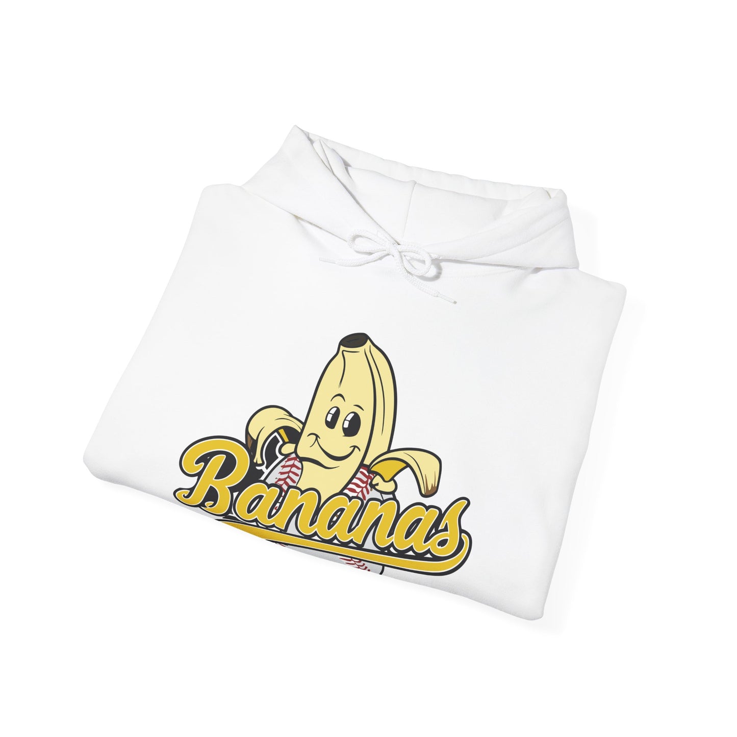 Funny Let's Go Bananas Baseball Hoodie For Baseball Lovers Men Women Hoodie